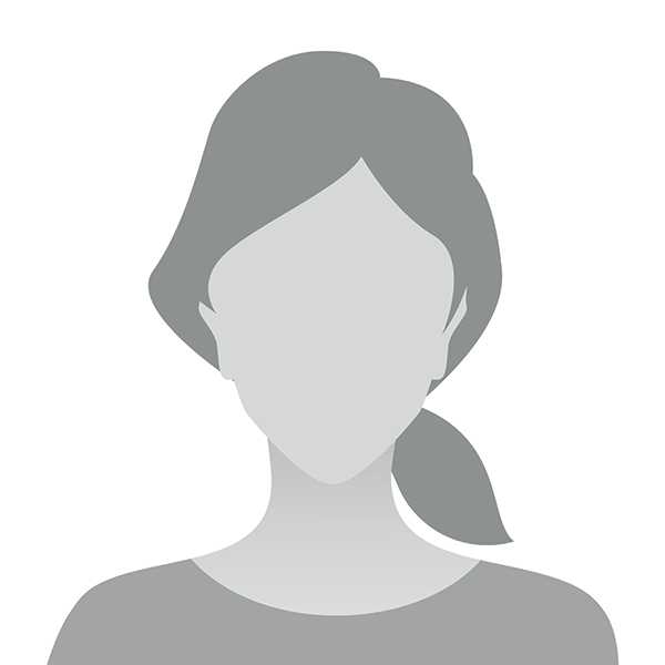 The image displays a stylized, simplified representation of a woman s profile, featuring a side view silhouette with a hairband and a neckline detail.